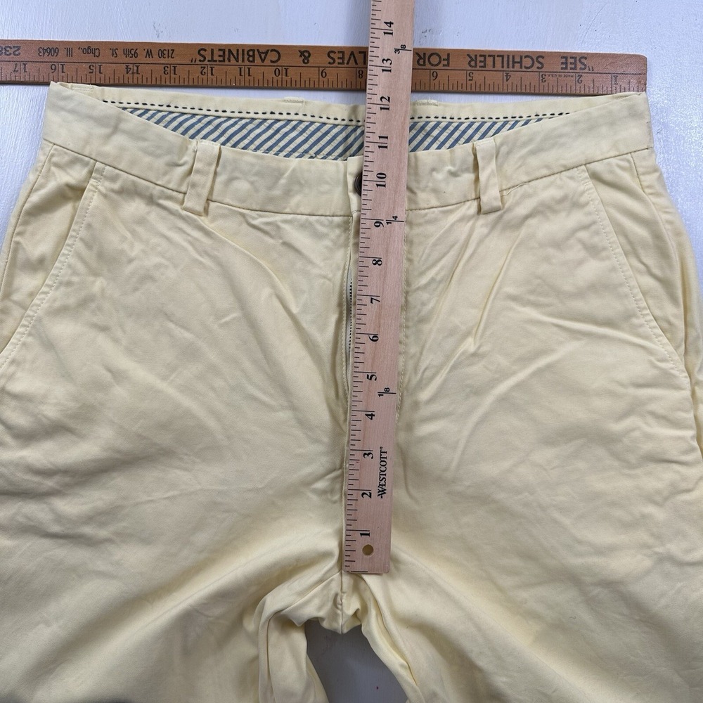 Brooks Brothers Mens Clark Chino Pants Actual 32x28 Yellow‎ 100% Cotton Straight - Picture 5 of 16